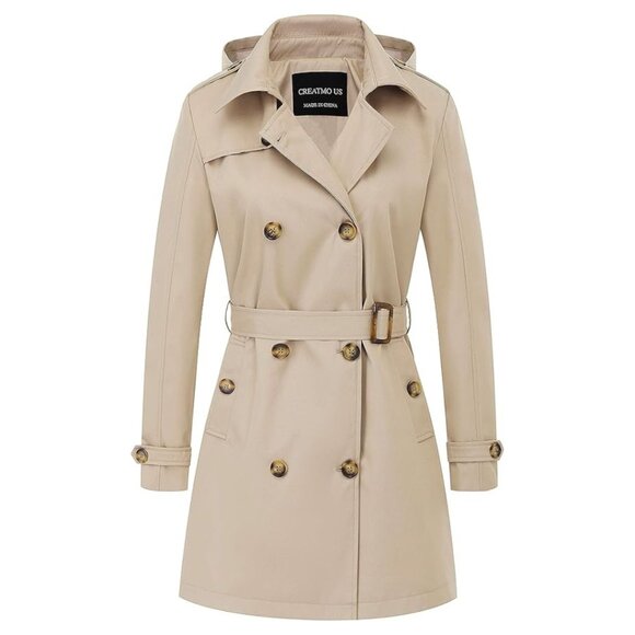 CREATMO US Women's Trench Coat - Picture 1 of 4